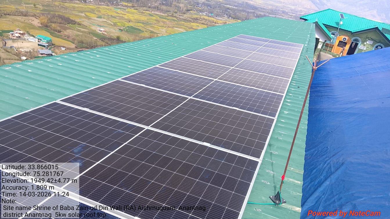 Rooftop solar panels