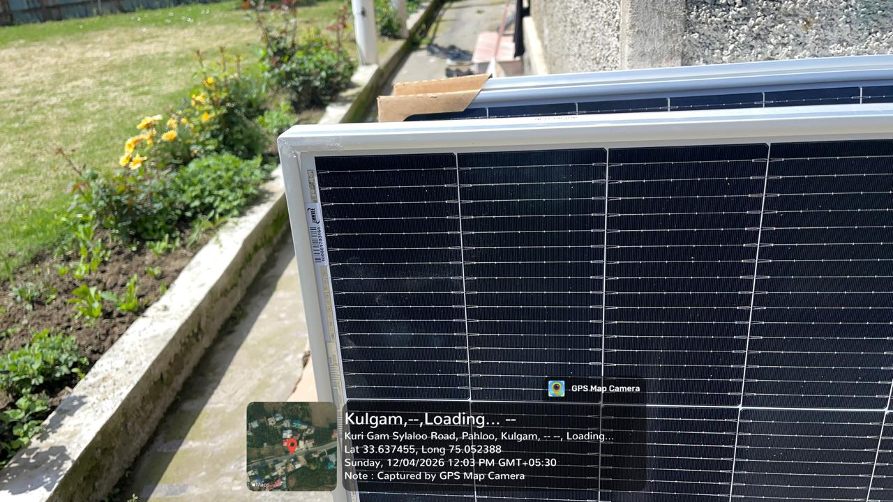 Solar panels aerial