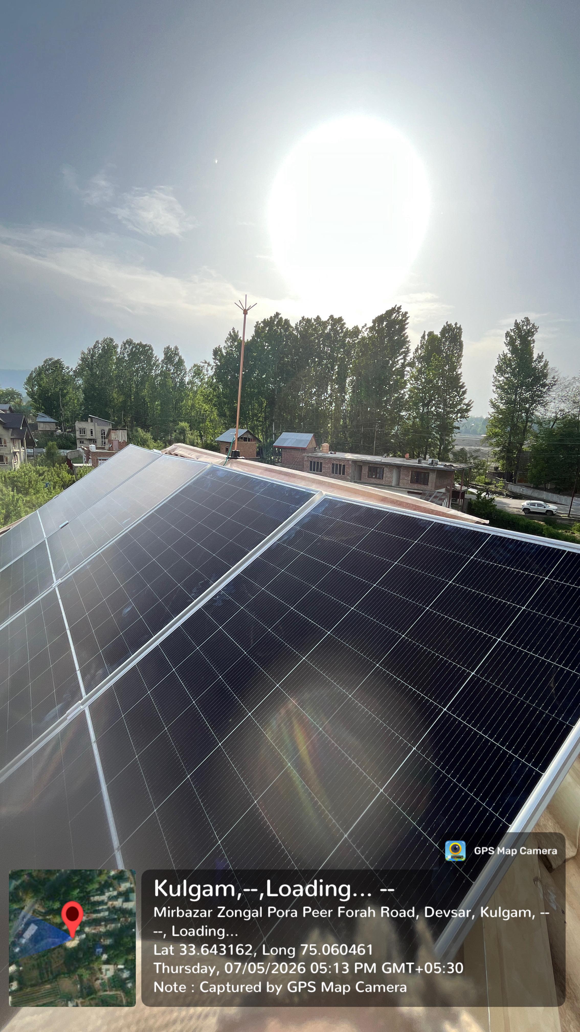 Large solar installation